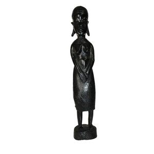 Ebony Abanos African Tribal Woman Tanzania handmade.
